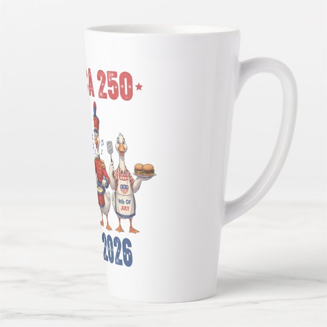America 250 Silly Geese Funny Patriotic Coffee Mug (Right)