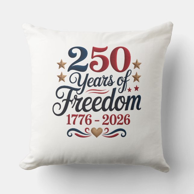 America 250  throw pillow (Front)