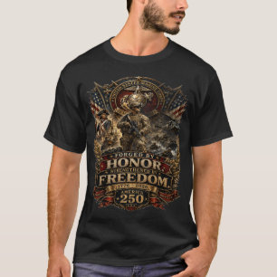 America 250 U.S. Marine Corps Forged by Honor T-Shirt