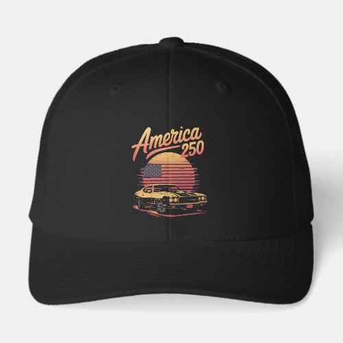 America 250 US Retro Sunset