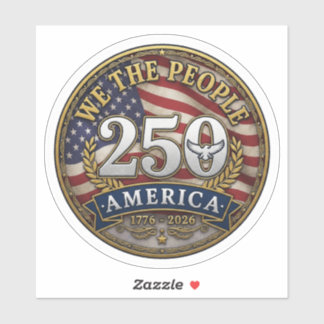 America 250 We The People  Sticker