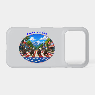 America 250 with Four Bald Eagles on the Road URM iPhone 17 Pro Case