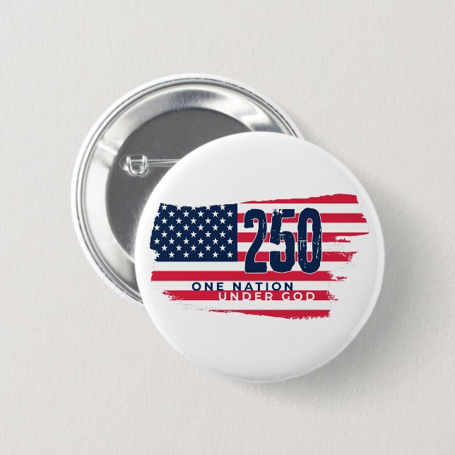  America 250 Years 1776 2026 250th Anniversary Button (Front & Back)