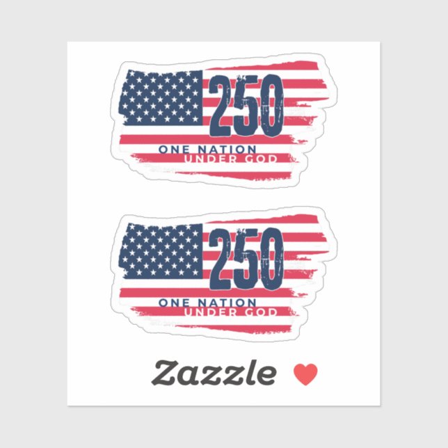  America 250 Years 1776 2026 250th Anniversary Sticker (Sheet)