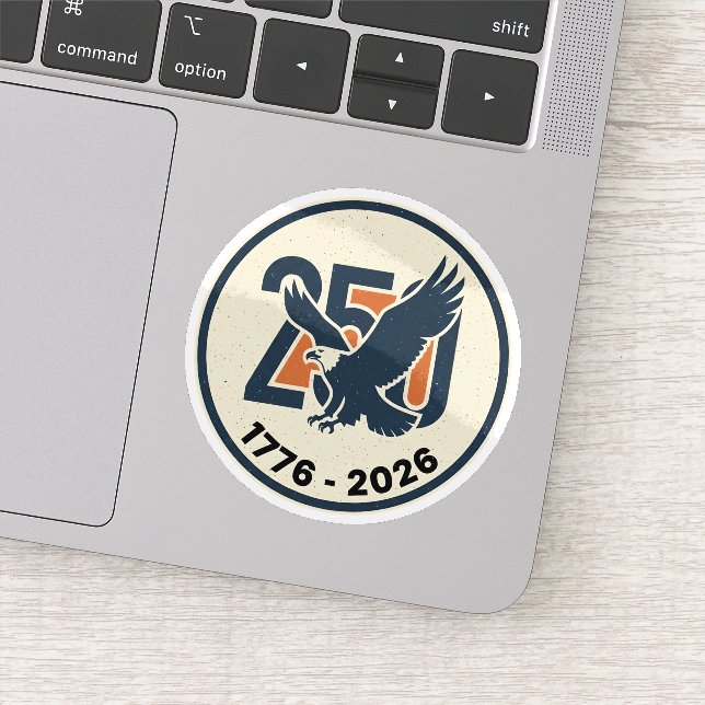 America 250 Years 1776 2026 Eagle Sticker (Detail)
