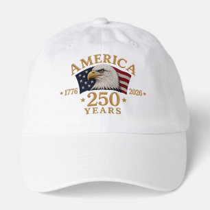 America 250 Years 1776–2026 Patriotic Eagle  Hat