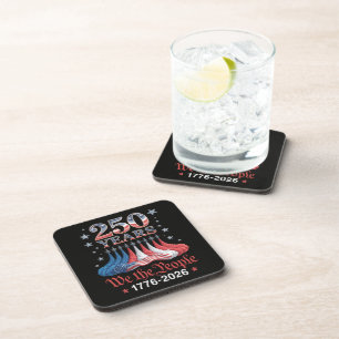 America 250 Years 4th of July Beverage Coaster