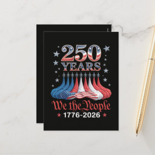 America 250 Years 4th of July Holiday Postcard