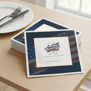 America 250 Years 4th of July Independence Day Napkins