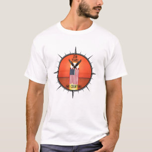 America "250 Years and Counting" Bald Eagle Flying T-Shirt
