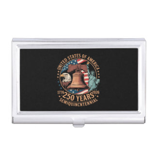 America 250 Years Business Card Case