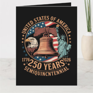 America 250 Years Card