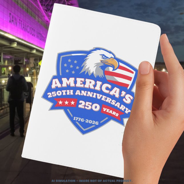 America 250 Years • Eagle Shield Travel Edition Passport Holder (Creator Uploaded)