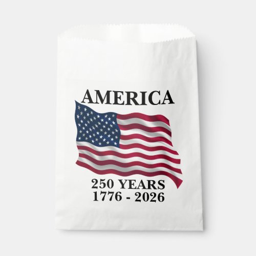 America 250 Years Favor Bag