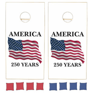America 250 Years Flag Cornhole Set