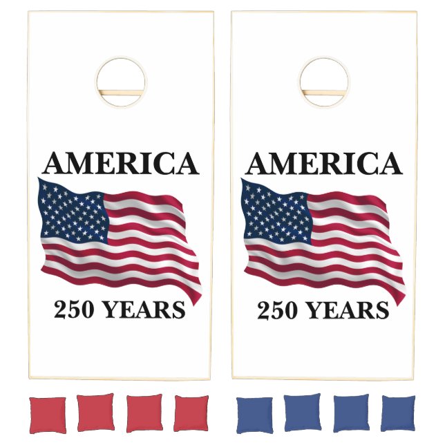 America 250 Years Flag Cornhole Set (Set)