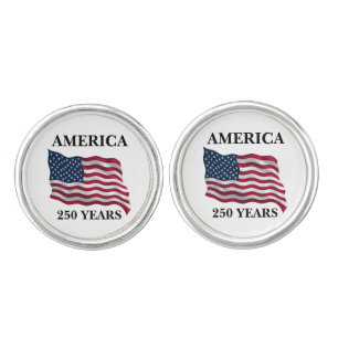 America 250 Years Flag Cufflinks