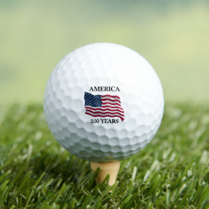 America 250 Years Flag Golf Balls