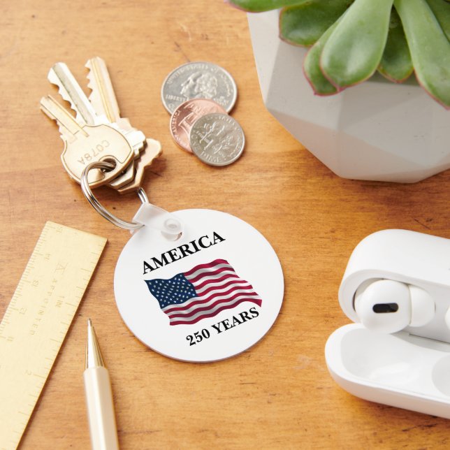 America 250 Years Flag Keychain (Desk)