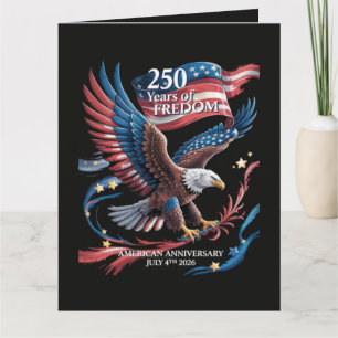 America 250 Years of Freedom 1776-2026 Card