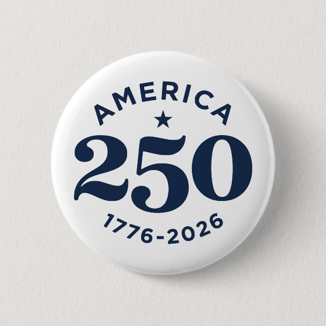 America 250 Years of Freedom Celebration Minimal Button (Front)