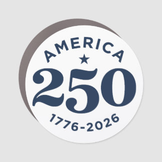America 250 Years of Freedom Celebration Minimal Car Magnet