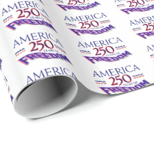 AMERICA 250 YEARS OF FREEDOM WRAPPING PAPER