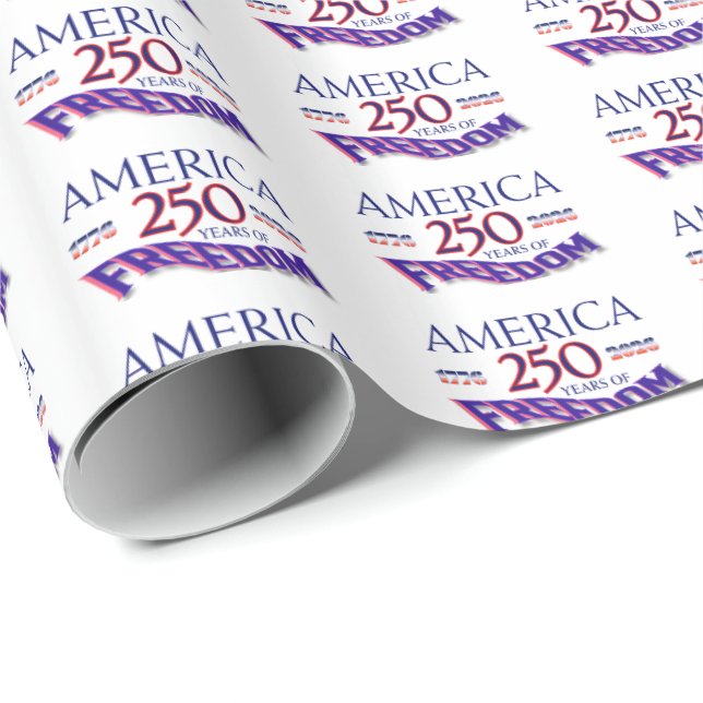 AMERICA 250 YEARS OF FREEDOM WRAPPING PAPER (Roll Corner)