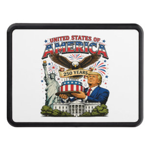America 250 Years Patriotic Eagle Celebration Hitch Cover