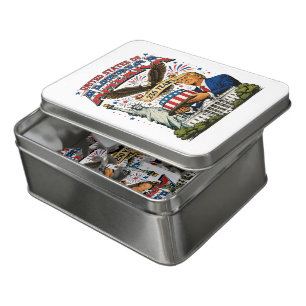 America 250 Years Patriotic Eagle Celebration Jigsaw Puzzle