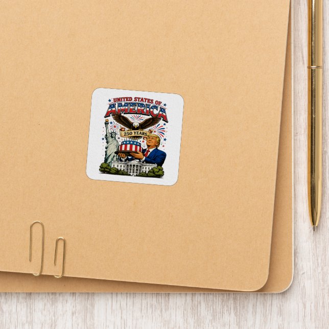 America 250 Years Patriotic Eagle Celebration Patch (On Folder)