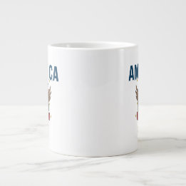 America 250 Years | Patriotic Land of the Free Giant Coffee Mug