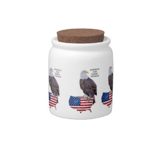 America 250 years Strong Candy Jar