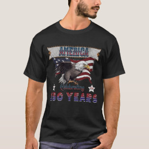America 250 Years T-Shirt – Patriotic Eagle & Flag
