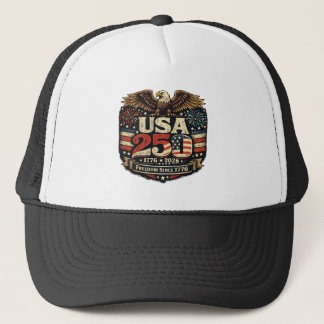 America 250th 1776-2026 Patriotic Trucker Hat