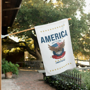 America 250th Anniversary   1776 2026 House Flag