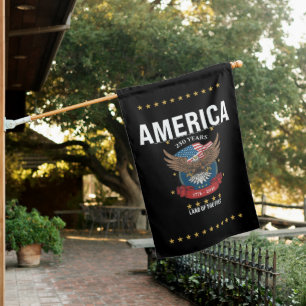 America 250th Anniversary   1776 2026 Patriotic House Flag