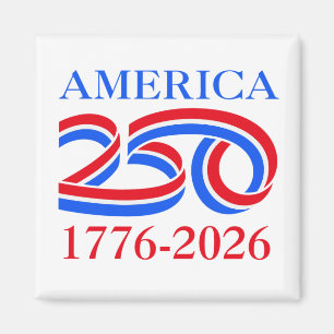 America 250th Anniversary 1776-2026 Patriotic Magnet