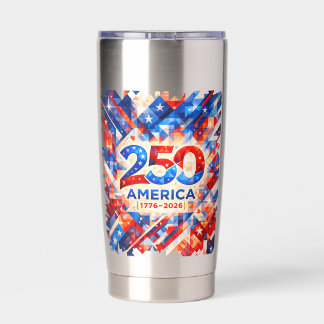 America 250th Anniversary 1776–2026 USA Patriotic Insulated Tumbler