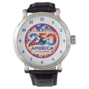 America 250th Anniversary 1776–2026 USA Patriotic Watch