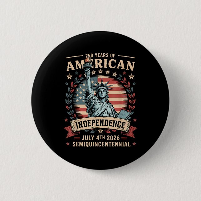 America 250th Anniversary 250 Years America  Button (Front)