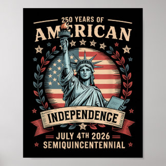 America 250th Anniversary 250 Years America  Poster