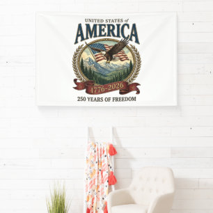 America 250th Anniversary Banner
