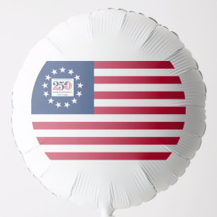 America 250th Anniversary Betsy Ross Flag Balloon