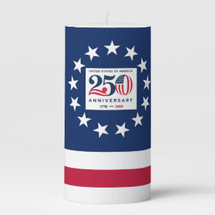 America 250th Anniversary Betsy Ross Flag Candle