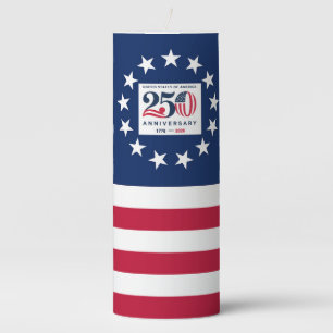 America 250th Anniversary Betsy Ross Flag Candle