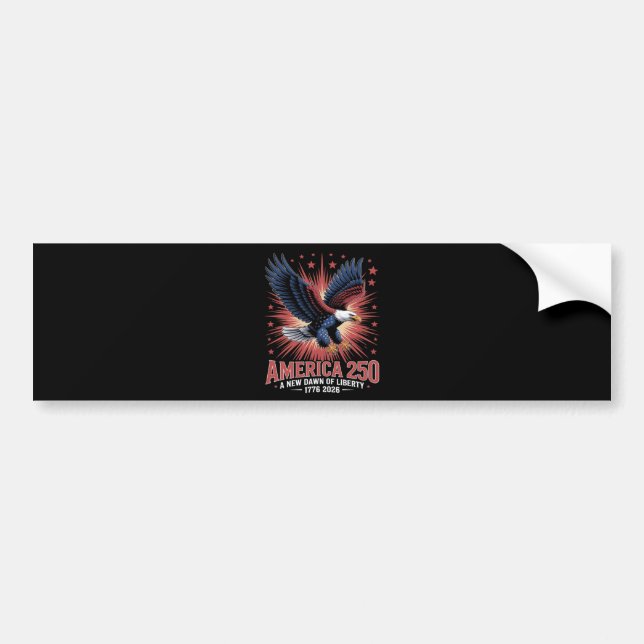 America 250th Anniversary Bumper Sticker (Front)