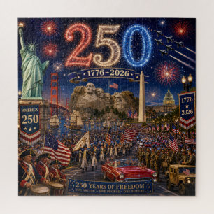 America 250th Anniversary Celebration — 1776–2026 Jigsaw Puzzle