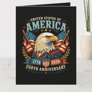 America 250th Anniversary Celebration Eagle Card