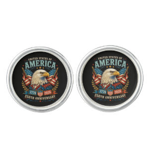America 250th Anniversary Celebration Eagle Cufflinks